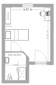 plan de l'appartement T1(1)