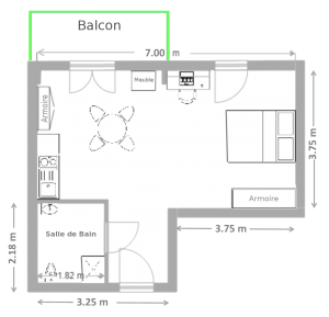 plan de l'appartement T1bis(1)